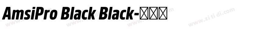 AmsiPro Black Black字体转换